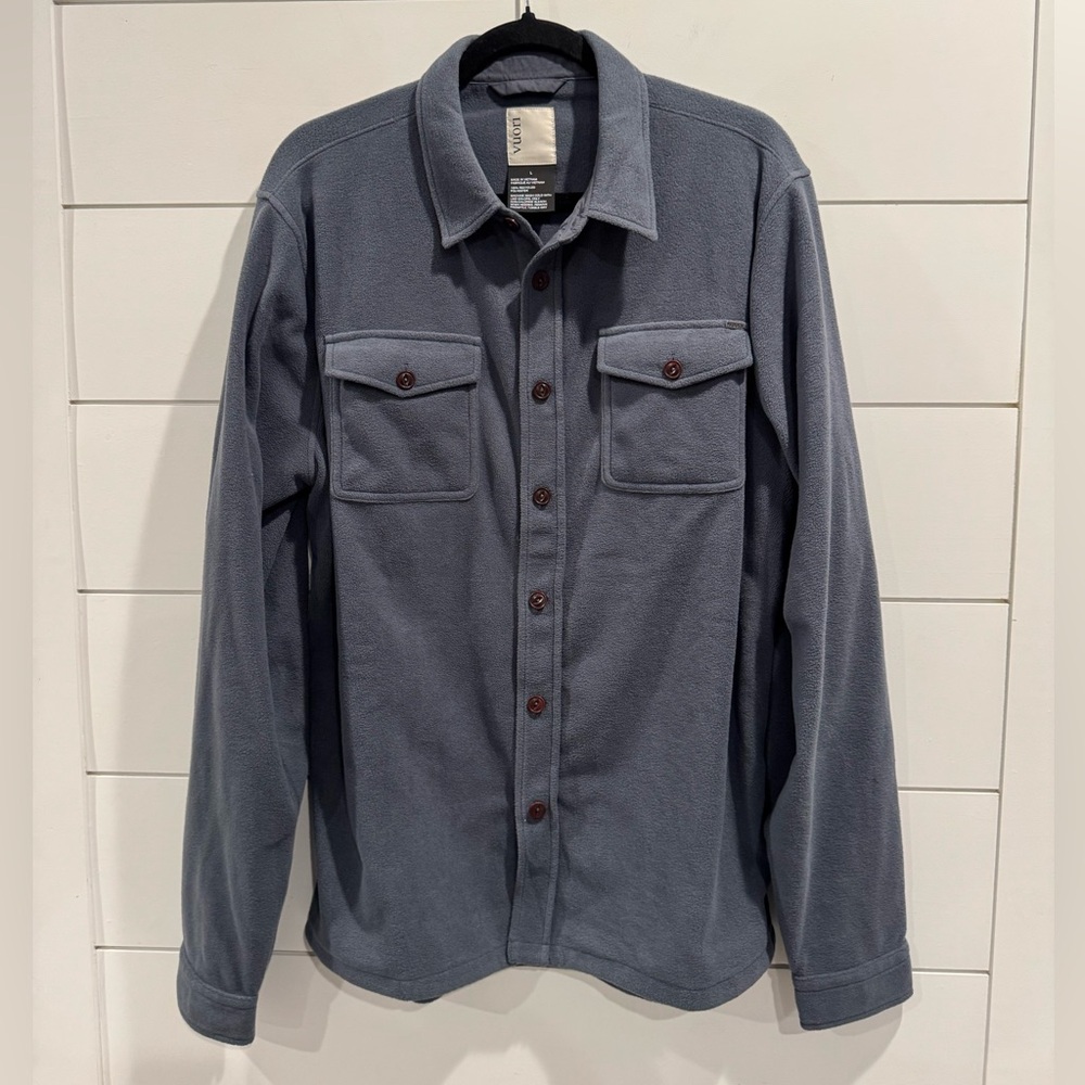 Vuori Blue Button-Up Jacket